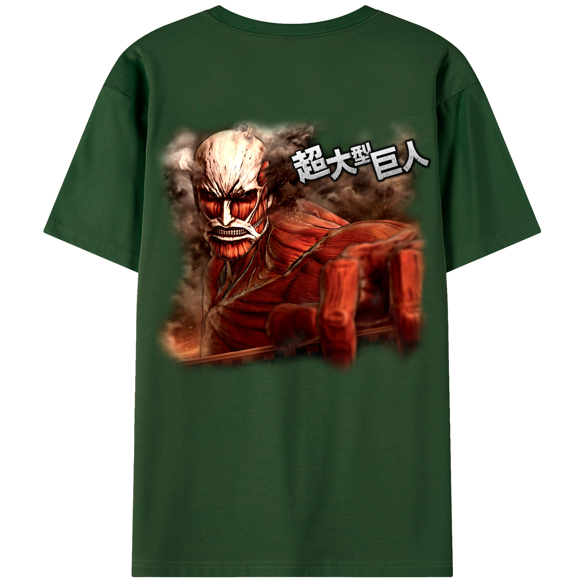 （画像用） 進撃の巨人 Attack on Titan 綿100％半袖Tシャツ（背面プリント）